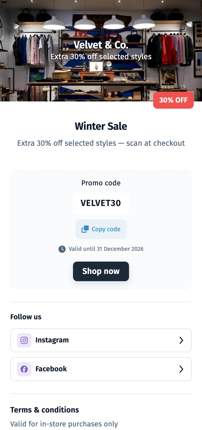 Sale