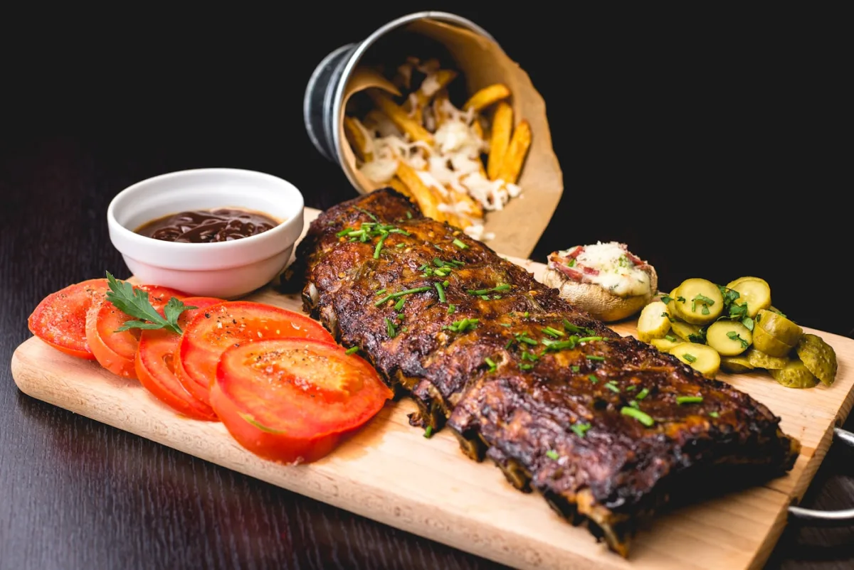 Detailed dish card in the menu